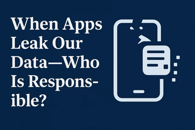 Apps, Data Leaks, and Accountability: Who’s Protecting Users?