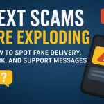 🧠 Text Scams Are Exploding — How to Spot Fake Delivery, Bank, and Support Messages